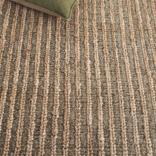 Safavieh Natural Fiber Couture Runner Rug – Hand-loomed Indian Craftsmanship For Elegant Home Decor Green ,Natural 80% Jute 20% Cotton Nfc102y-5