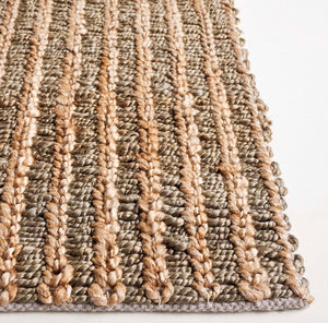 Safavieh Natural Fiber Couture Handcrafted Area Rug - Luxurious Jute & Cotton Blend, Timeless Elegance Green ,Natural 80% Jute 20% Cotton Nfc102y-3