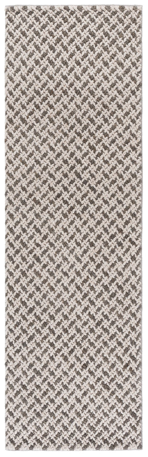 Safavieh Natural Fiber Couture 104f Modern Geometric Runner Rug - Elegant Hand Loomed Design For Your Home Beige ,Grey 45% Wool 30% Jute 20% Cotton 5% Polyster Nfc104f-28