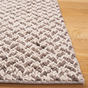 Safavieh Natural Fiber Couture 104f Modern Geometric Runner Rug - Elegant Hand Loomed Design For Your Home Beige ,Grey 45% Wool 30% Jute 20% Cotton 5% Polyster Nfc104f-5