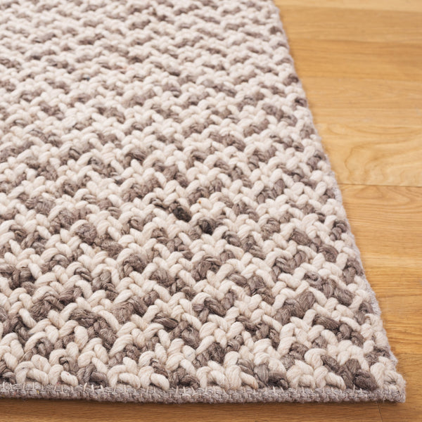 Safavieh Natural Fiber Couture 104f Modern Geometric Runner Rug - Elegant Hand Loomed Design For Your Home Beige ,Grey 45% Wool 30% Jute 20% Cotton 5% Polyster Nfc104f-5