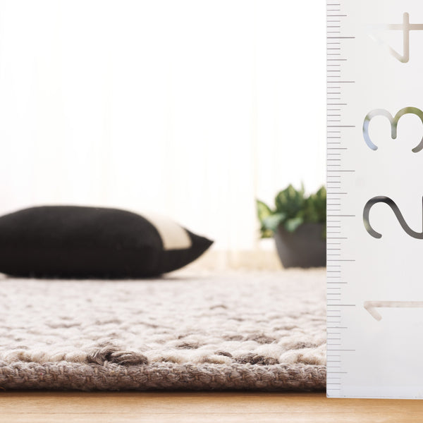 Safavieh Natural Fiber Couture 104f Modern Geometric Runner Rug - Elegant Hand Loomed Design For Your Home Beige ,Grey 45% Wool 30% Jute 20% Cotton 5% Polyster Nfc104f-5