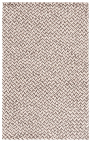 Safavieh Natural Fiber Couture Hand Loomed Area Rug - Elegant Geometric Design For Contemporary Living Spaces Beige ,Grey 45% Wool 30% Jute 20% Cotton 5% Polyster Nfc104f-6