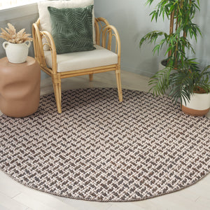 Safavieh Natural Fiber Couture 104f Modern Geometric Runner Rug - Elegant Hand Loomed Design For Your Home Beige ,Grey 45% Wool 30% Jute 20% Cotton 5% Polyster Nfc104f-6r