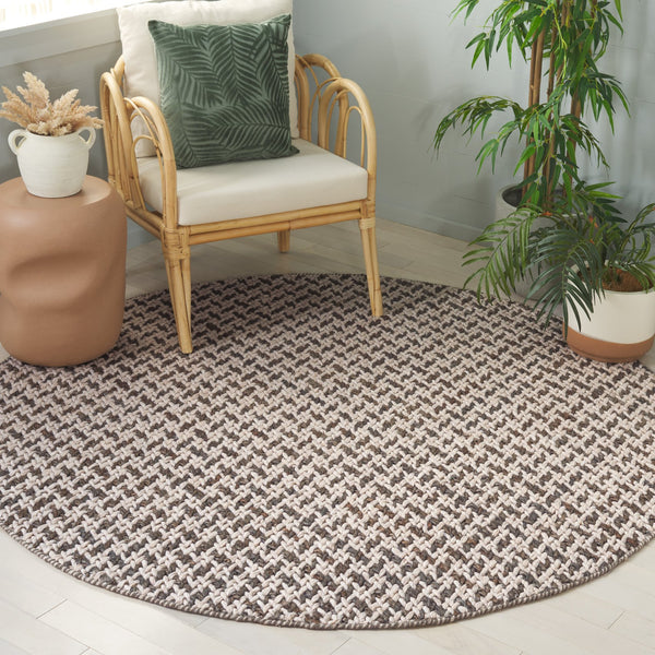 Safavieh Natural Fiber Couture 104f Modern Geometric Runner Rug - Elegant Hand Loomed Design For Your Home Beige ,Grey 45% Wool 30% Jute 20% Cotton 5% Polyster Nfc104f-6r
