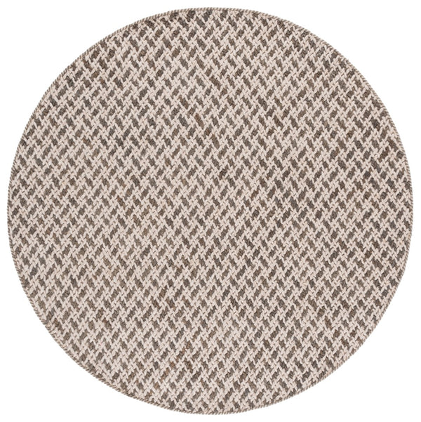 Safavieh Natural Fiber Couture Hand Loomed Area Rug - Elegant Geometric Design For Contemporary Living Spaces Beige ,Grey 45% Wool 30% Jute 20% Cotton 5% Polyster Nfc104f-6