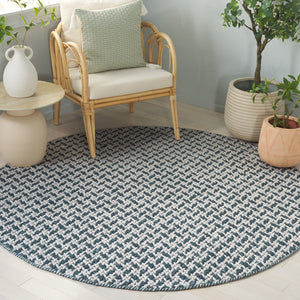Safavieh Natural Fiber Couture 104f Modern Geometric Runner Rug - Elegant Hand Loomed Design For Your Home Teal ,Grey 45% Wool 30% Jute 20% Cotton 5% Polyster Nfc104j-6r