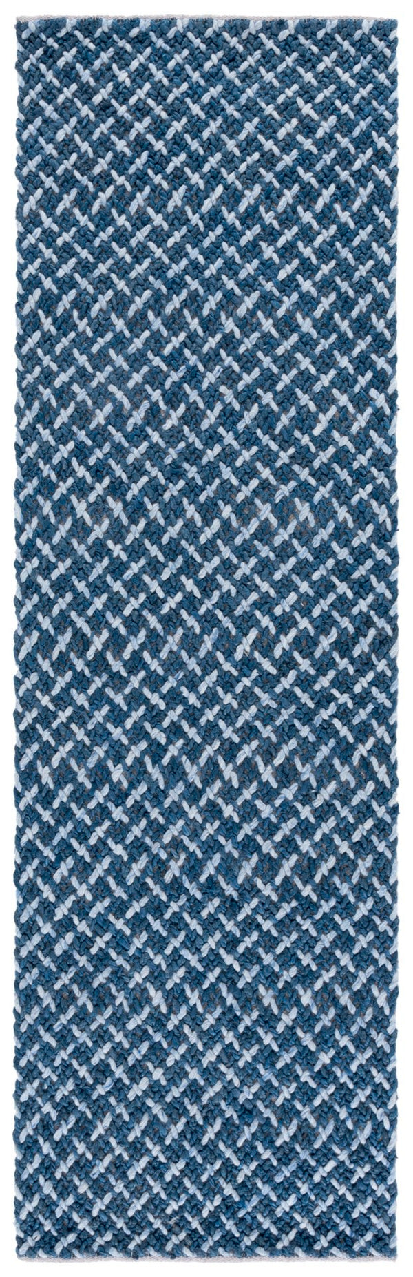 Safavieh Natural Fiber Couture Hand Loomed Area Rug - Elegant Geometric Design For Contemporary Living Spaces Blue ,Light Grey 45% Wool 30% Jute 20% Cotton 5% Polyster Nfc104m-9