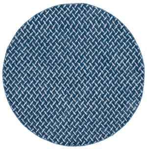 Safavieh Natural Fiber Couture 104f Modern Geometric Runner Rug - Elegant Hand Loomed Design For Your Home Blue ,Light Grey 45% Wool 30% Jute 20% Cotton 5% Polyster Nfc104m-6r