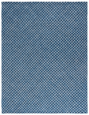 Safavieh Natural Fiber Couture 104f Modern Geometric Runner Rug - Elegant Hand Loomed Design For Your Home Blue ,Light Grey 45% Wool 30% Jute 20% Cotton 5% Polyster Nfc104m-8
