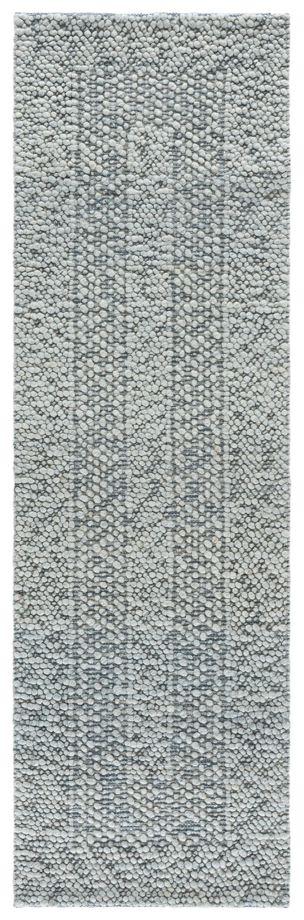 Safavieh Natural Handwoven Wool-Cotton Rug In Calming Blue And Ivory — Low-Profile, Durable, Scandinavian Chic 4'-0" x 6'-0" NFC106M-4