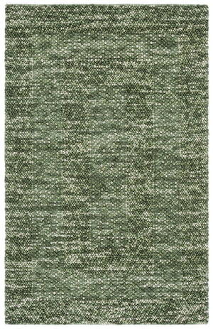 Safavieh Natural Green & Ivory Handwoven Runner — Scandinavian Texture, Low-Profile Wool Blend Durability 2'-3" x 8'-0" NFC106Y-28