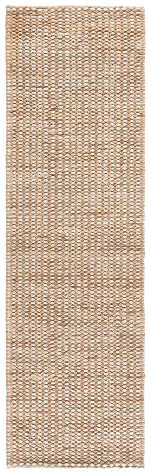 Safavieh Natural Handwoven Jute & Cotton Runner In Ivory — Durable Low-Profile Hallway Rug With Timeless Texture 2'-3" x 8'-0" NFC110A-28