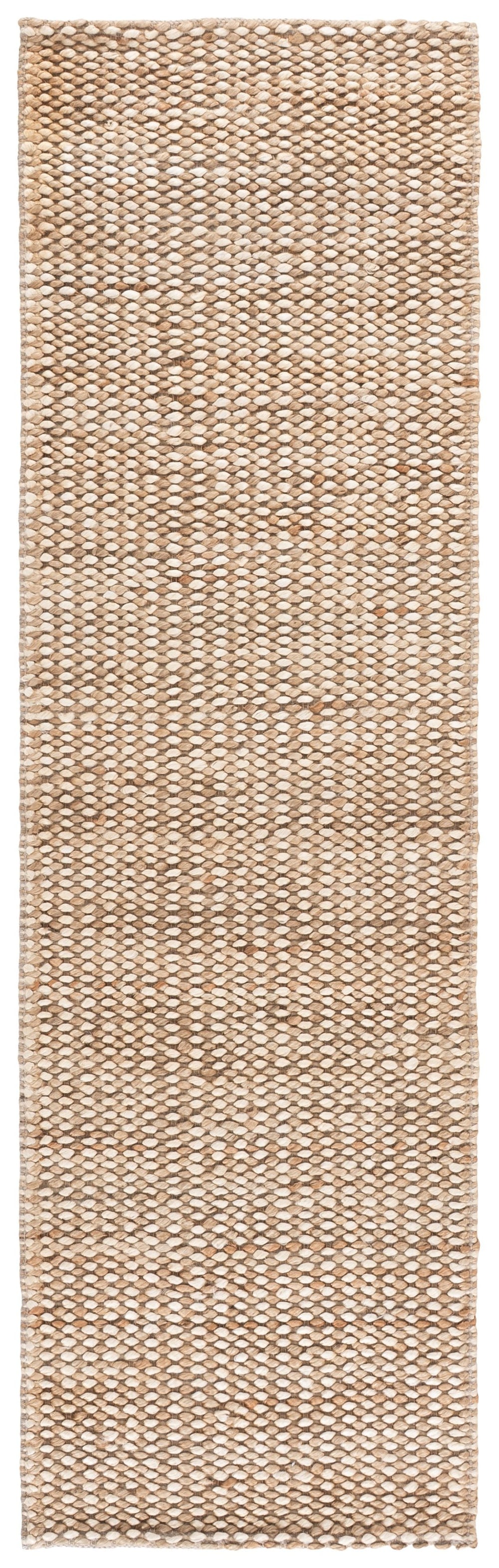Safavieh Natural Handwoven Jute-Cotton Round Rug In Ivory — Timeless Texture, Durable Comfort For Home Decor 6'-0" x 6'-0" NFC110A-6R