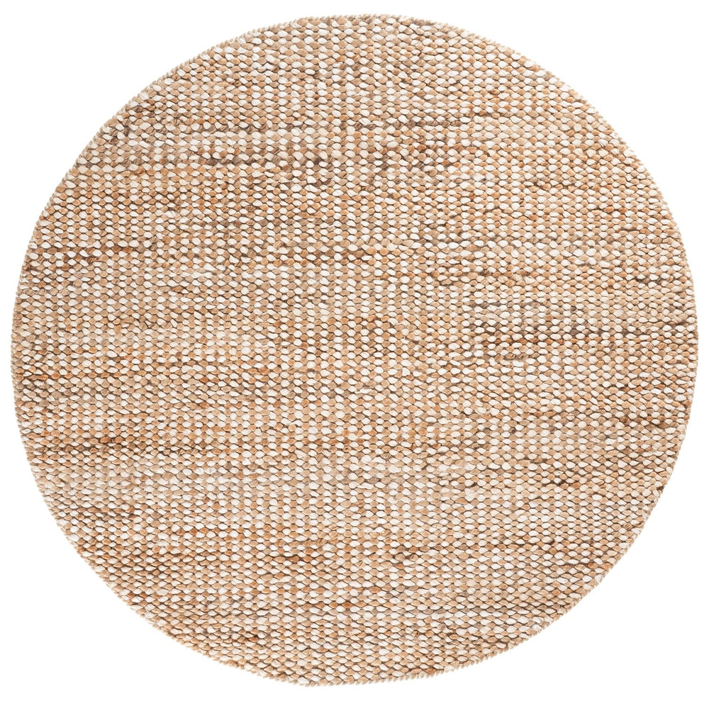 Safavieh Natural Handwoven Jute Cotton Area Rug In Ivory — Low-Profile, Durable, Textured Organic Style 8'-0" x 10'-0" NFC110A-8