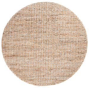 Safavieh Natural Handwoven Jute & Cotton Runner In Ivory — Durable Low-Profile Hallway Rug With Timeless Texture 2'-3" x 8'-0" NFC110A-28