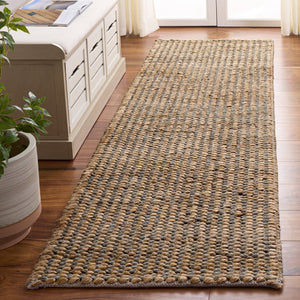 Safavieh Natural Handwoven Jute Rug In Neutral Silver And Natural Tones — Low-Profile, Durable, Coastal Chic 6'-0" x 9'-0" NFC110G-6