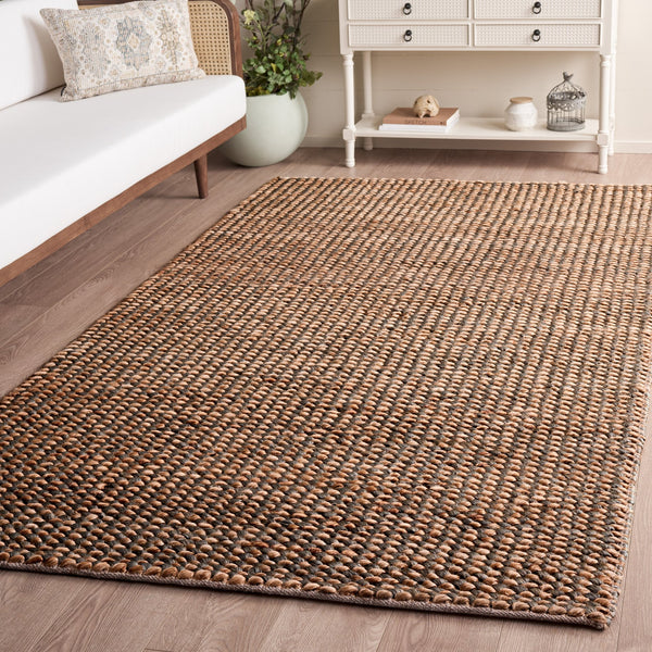 Safavieh Natural Handwoven Jute Rug In Neutral Silver And Natural Tones — Low-Profile, Durable, Coastal Chic 6'-0" x 9'-0" NFC110G-6