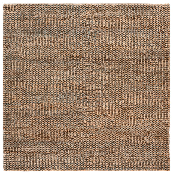 Safavieh Natural Handwoven Jute-Cotton Rug 8X10 Large Rectangular — Textured Silver-Natural Elegance, Durable Comfort 8'-0" x 10'-0" NFC110G-8