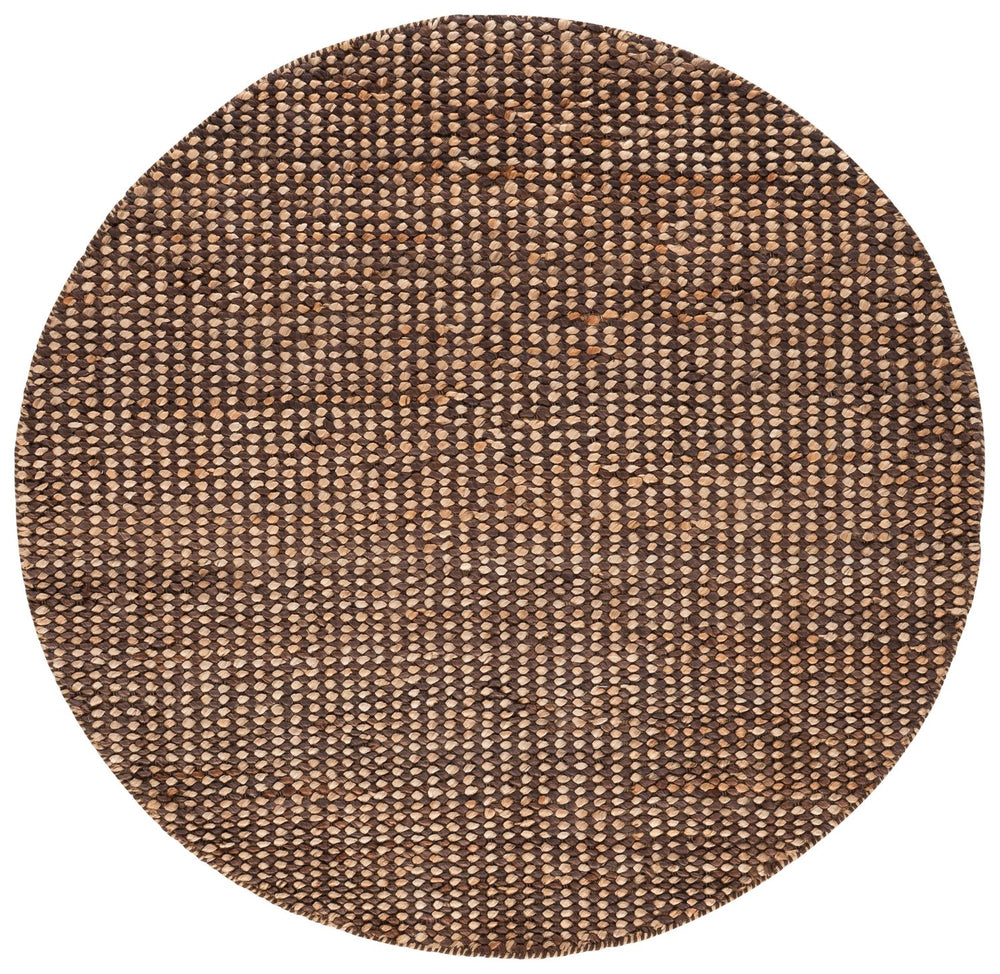Safavieh Natural Handwoven Jute-Cotton Area Rug In Brown — Sustainable Low-Profile Texture For Cozy Rooms 3'-0" x 5'-0" NFC110T-3