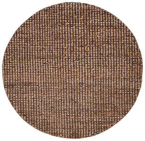 Safavieh Natural Handwoven Jute-Cotton Rug 5X8 Rustic Brown Neutral Runner — Eco-Friendly, Timeless Texture 5'-0" x 8'-0" NFC110T-5