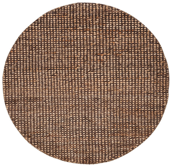 Safavieh Natural Handwoven Jute-Cotton Rug 5X8 Rustic Brown Neutral Runner — Eco-Friendly, Timeless Texture 5'-0" x 8'-0" NFC110T-5