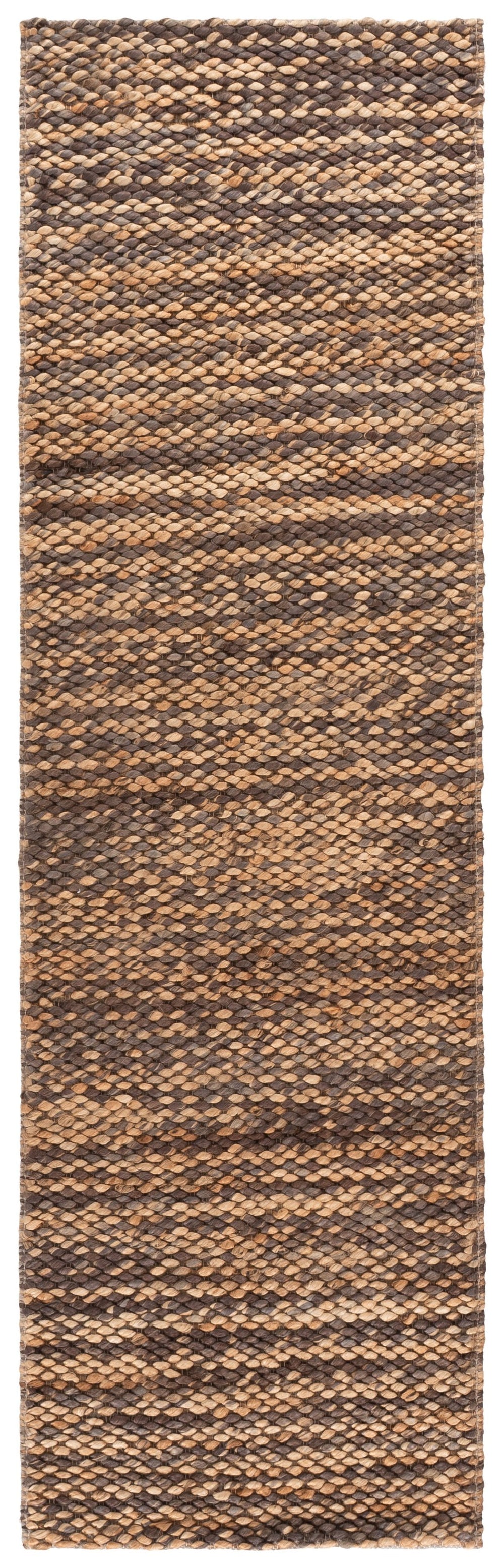 Safavieh Natural Handwoven Jute Runner Rug In Brown Neutral Tones — Low Profile, Durable Coastal Texture 2'-3" x 8'-0" NFC111T-28