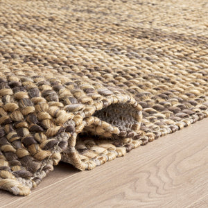 Safavieh Natural Handwoven Jute Round Rug — Coastal Natural Brown Texture, 1/2" Pile, Durable Craftsmanship 6'-0" x 6'-0" NFC111T-6R