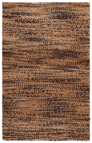 Safavieh Natural Handwoven Jute-Cotton Area Rug In Warm Brown — Eco-Friendly, Low-Profile Rustic Elegance 5'-0" x 8'-0" NFC111T-5