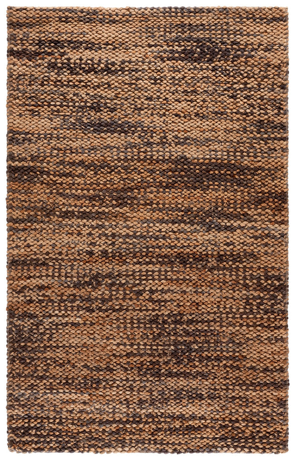 Safavieh Natural Handwoven Jute-Cotton Area Rug In Warm Brown — Eco-Friendly, Low-Profile Rustic Elegance 5'-0" x 8'-0" NFC111T-5