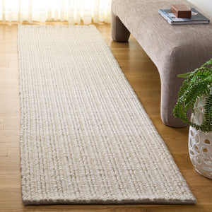 Safavieh Natural Ivory Handwoven Area Rug — Scandinavian Simplicity, Wool-Cotton Blend, Low-Profile Comfort 3'-0" x 5'-0" NFC112A-3