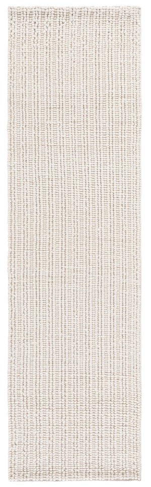 Safavieh Natural Handwoven Ivory Rug — Scandinavian Minimalist Square, Wool-Cotton Blend, Low-Profile Luxury 6'-0" x 6'-0" NFC112A-6SQ
