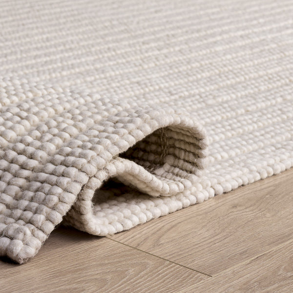 Safavieh Natural Ivory Handwoven Area Rug — Scandinavian Simplicity, Wool-Cotton Blend, Low-Profile Comfort 3'-0" x 5'-0" NFC112A-3