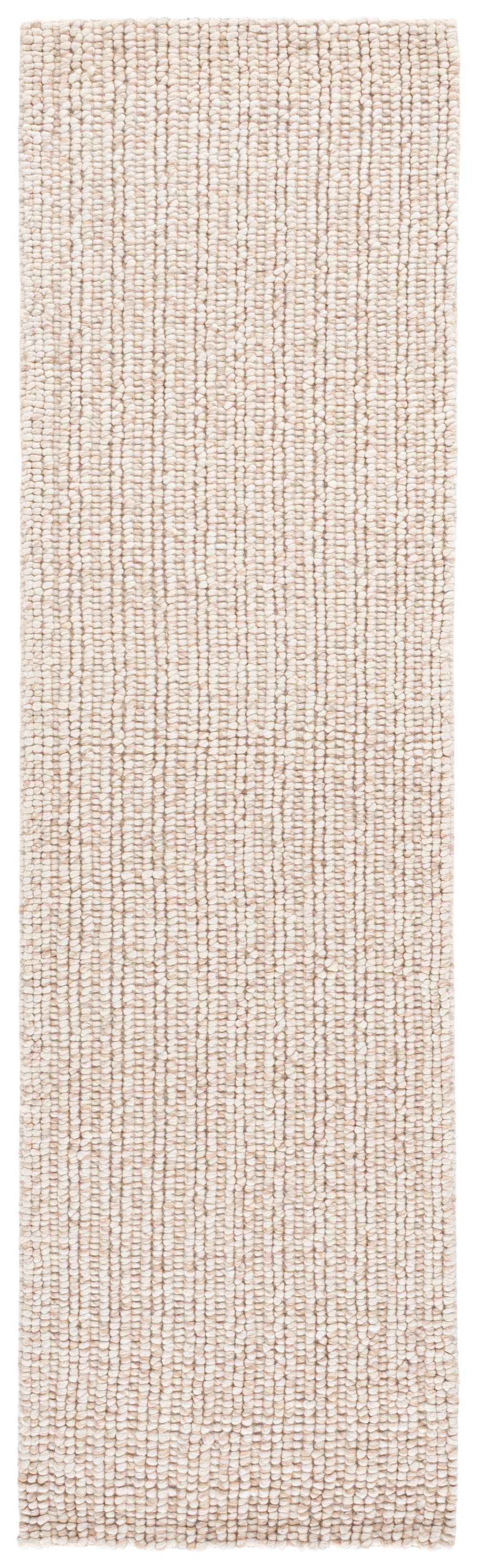 Safavieh Natural Handwoven Beige Area Rug — Wool-Cotton Blend, Low-Profile, Durable Scandinavian Style For Rooms 4'-0" x 6'-0" NFC112B-4