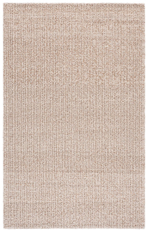 Safavieh Natural Handwoven Beige Area Rug — Wool Blend Scandinavian Style, Durable Soft Texture For Cozy Rooms 3'-0" x 5'-0" NFC112B-3