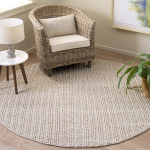 Safavieh Natural Handwoven Beige Area Rug — Wool Blend Scandinavian Style, Durable Soft Texture For Cozy Rooms 3'-0" x 5'-0" NFC112B-3