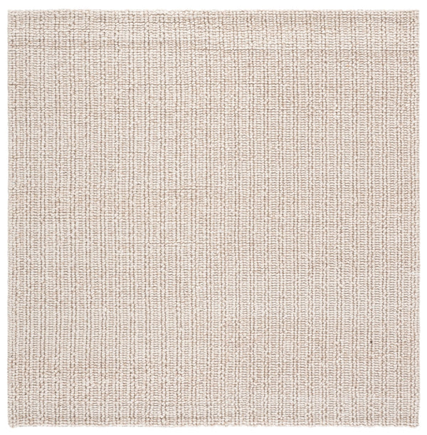 Safavieh Natural Handwoven Beige Area Rug — Wool Blend Scandinavian Style, Durable Soft Texture For Cozy Rooms 3'-0" x 5'-0" NFC112B-3