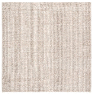 Safavieh Natural Handwoven Beige Area Rug — Minimalist Wool-Cotton Blend, Low-Profile Texture, Durable Artisanal Quality 6'-0" x 6'-0" NFC112B-6SQ