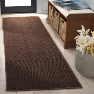 Safavieh Nf Sisal Area Rug - Elegant Power Loomed Indian Design For Luxurious Comfort And Style In Any Space Brown ,Brown Sisal Nfps443d-26