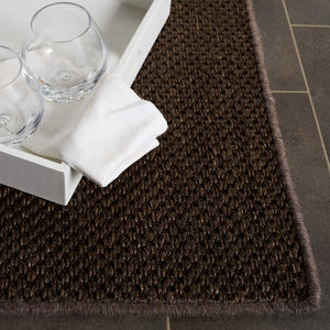 Safavieh Nf Aruba Sisal Rug - Elegant Power-loomed Runner For Hallways, Natural Texture & Cozy Style Brown ,Brown Sisal Nfps443d-5