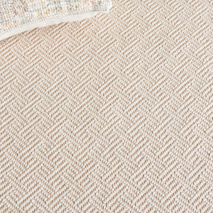 Safavieh Napa Stylish Faux Sisal Jacquard Weave Rug With Elegant Beige Border For Modern Home Décor Natural ,Beige Polypropylene + Polyuretheane Border Nfs148a-5