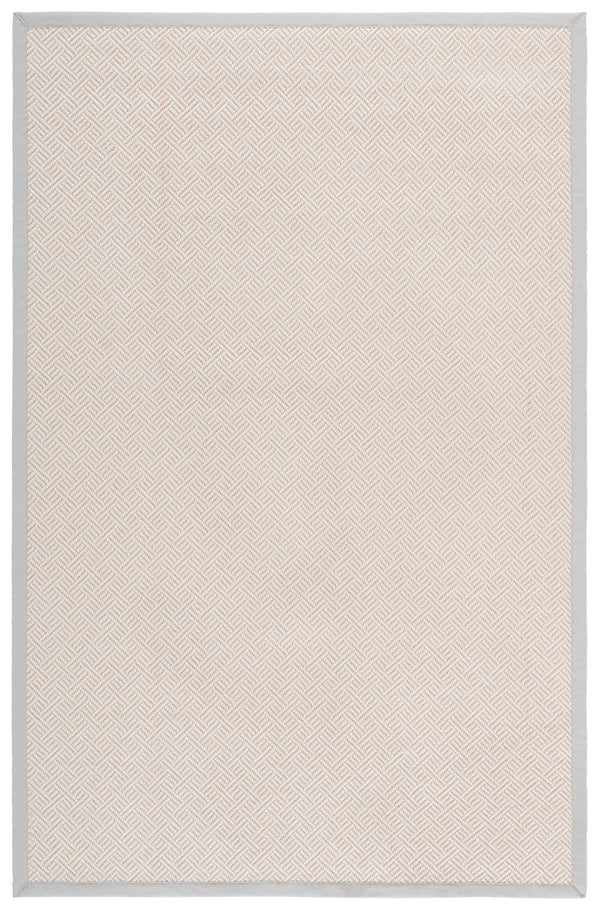Safavieh Napa Stylish Faux Sisal Jacquard Weave Rug With Elegant Beige Border For Modern Home Décor Natural ,Beige Polypropylene + Polyuretheane Border Nfs148a-5
