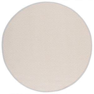 Safavieh Napa Stylish Faux Sisal Jacquard Weave Rug With Elegant Beige Border For Modern Home Décor Natural ,Beige Polypropylene + Polyuretheane Border Nfs148a-5