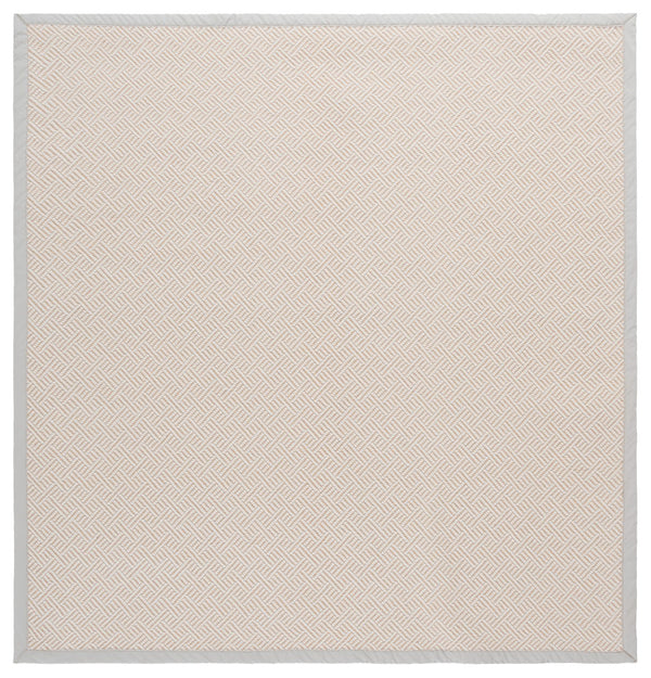 Safavieh Napa Stylish Faux Sisal Jacquard Weave Rug With Elegant Beige Border For Modern Home Décor Natural ,Beige Polypropylene + Polyuretheane Border Nfs148a-5