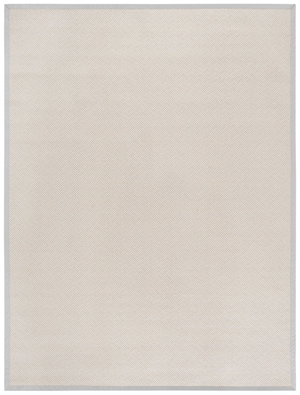 Safavieh Napa Stylish Faux Sisal Jacquard Weave Rug With Elegant Beige Border For Modern Home Décor Natural ,Beige Polypropylene + Polyuretheane Border Nfs148a-5