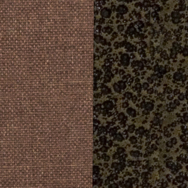 English Elm HERCULES Crown Back Banquet Chair - Elegant Navy Upholstered Seat, Sturdy Gold Frame for Events Coffee Fabric/Gold Vein Frame NG-C01-COFFEE-GV-GG