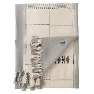 Jaipur Living Nagaland Throw Sekrenyi Traditional Global Handmade Indoor Décor Cream 42"x72"