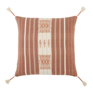 Jaipur Living Jaipur Living Handwoven Cotton Pillow Cover Naga Tribal Geometric Tassel Accent PLC102301