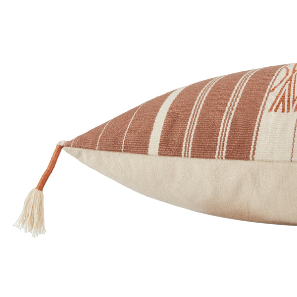Jaipur Living Jaipur Living Handwoven Cotton Pillow Cover Naga Tribal Geometric Tassel Accent PLC102301