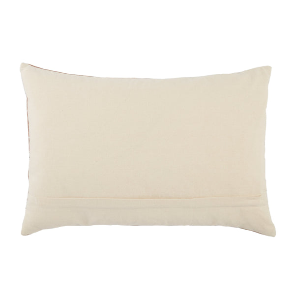 Jaipur Living Jaipur Living Phek Hand-loomed Cotton Lumbar Pillow with Tribal Geometric Artisan Weave Terracotta Poly Fill PLW103509